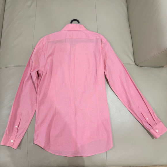 Express 1MX Extra Slim Dress Shirt, Pink, Large, 16-16 1/2 - Picture 2 of 4